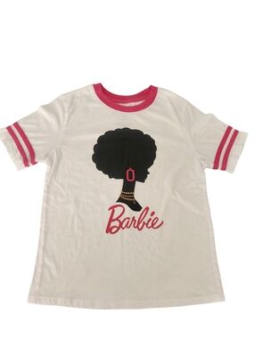 Love Tribe Barbie  t-shirt featuring a silhouette of Barbie Juniors Sz Xs